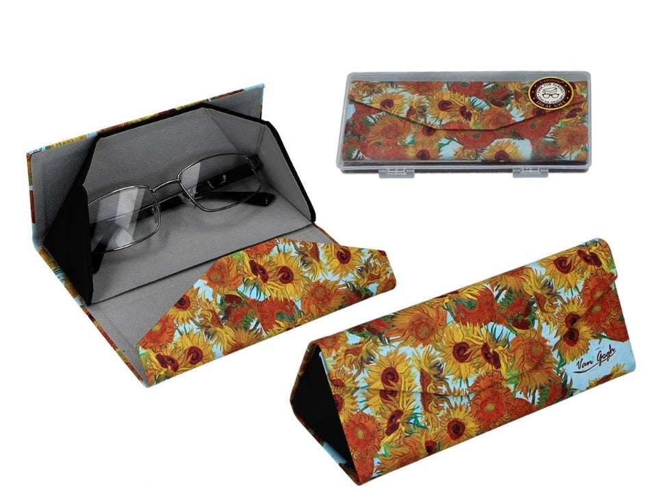 Briļļu futlāris saliekamais V.Gogh Saulespuķes