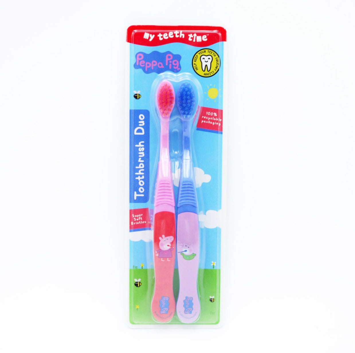 Peppa Pig bērnu zobu birstes, divpaka