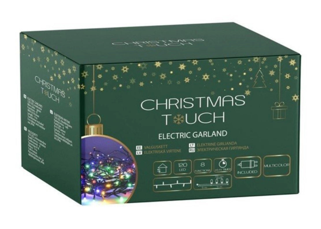 Ziemassvētku elektriskās lampiņas 120 LED 15m CHRISTMAS TOUCH IP44
