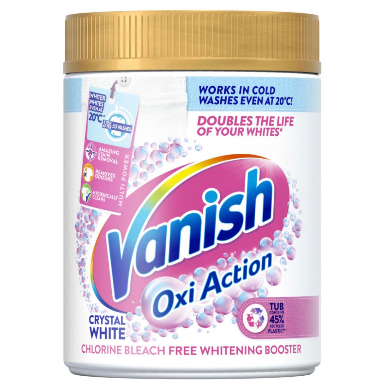 Vanish White traipu izņēmējs baltai veļai 470 g