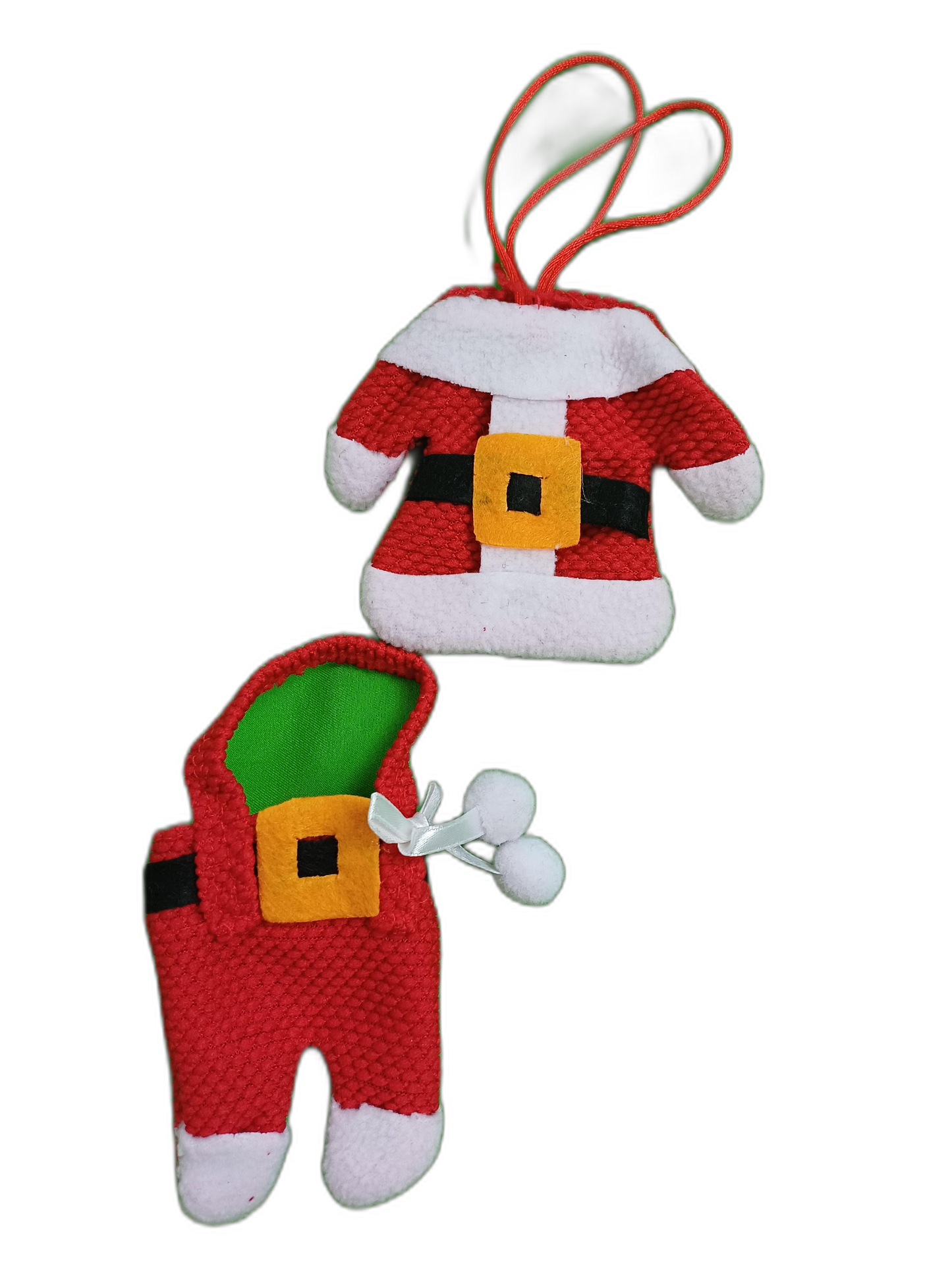 Ziemassvētku dekors - eglīšu rotājumu komplekts 4 gb. - Made in China