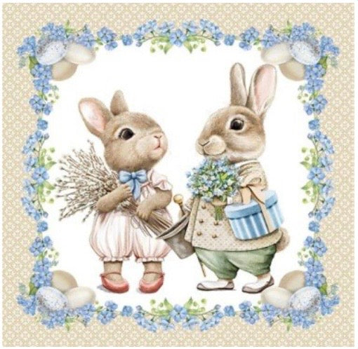 Salvetes 33×33 cm, 3-kārtas Zaķi