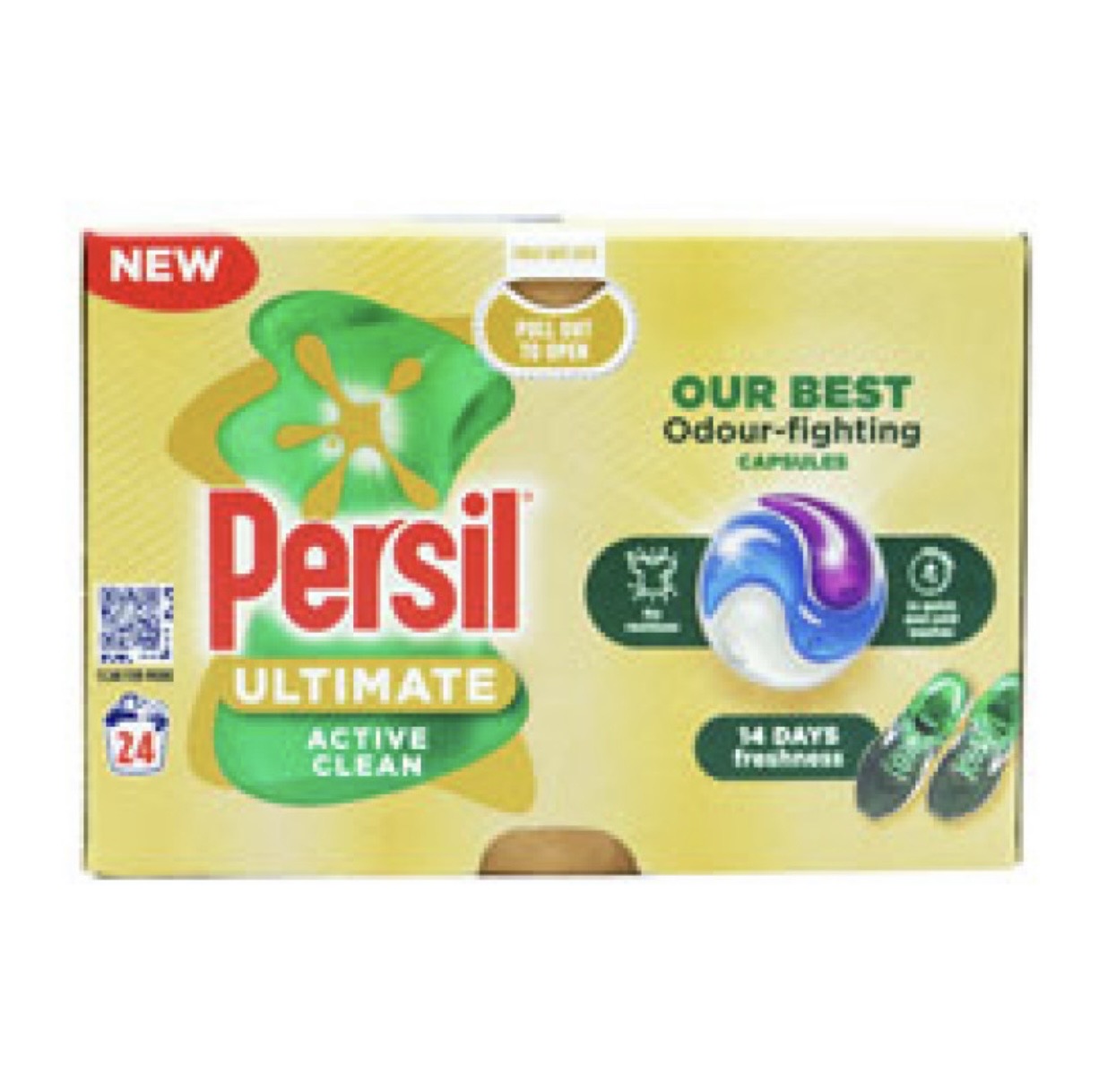 PERSIL Ultimate Active Clean veļas mazgāšanas kapsulas 24 gb