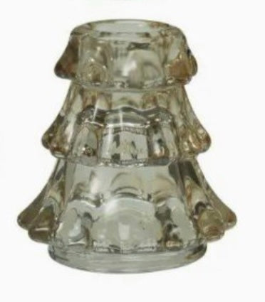 š ZiemassvÄtku eglÄ«tes formas stikla sveÄturis 7Ć6 cm