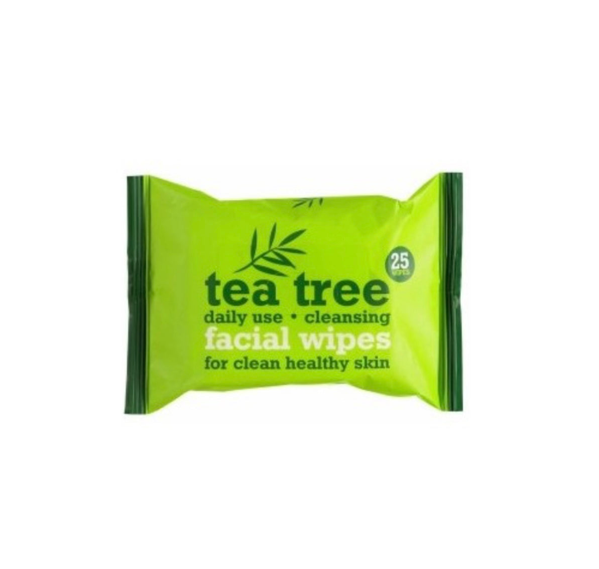 Tea Tree attīrošās sejas mitrās salvetes ar tējas koka eļļu 25 gab