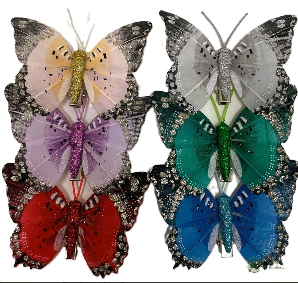 š¦ DekoratÄ«vÄs piespraudes TaurenīŔi, 6 gab.,dažÄdu krÄsu miks, 8 cm