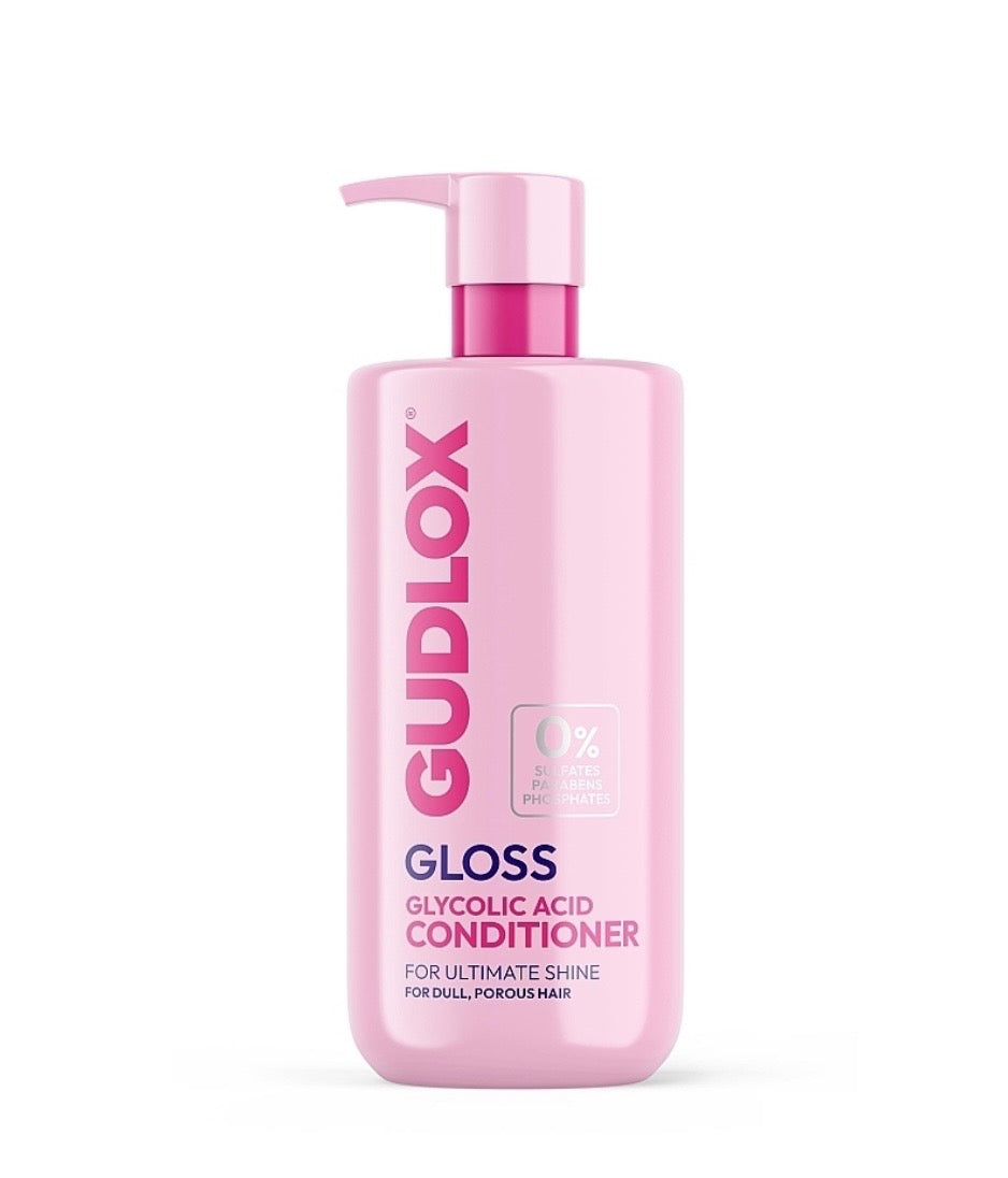 GUDLOX Gloss Glycolic Acid matu kondicionieris – gludiem un spīdīgiem matiem, 400 ml