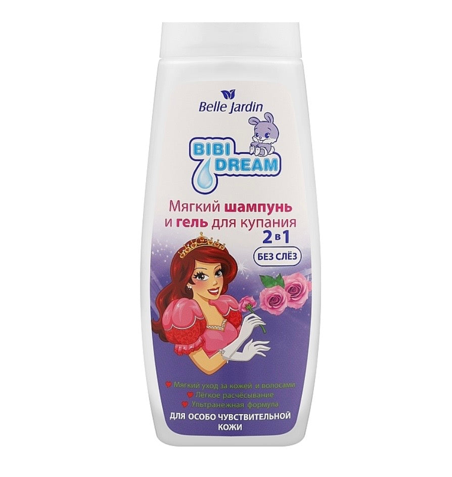 Bibi Dream 2-in-1 šampūns un dušas želeja, 300 ml