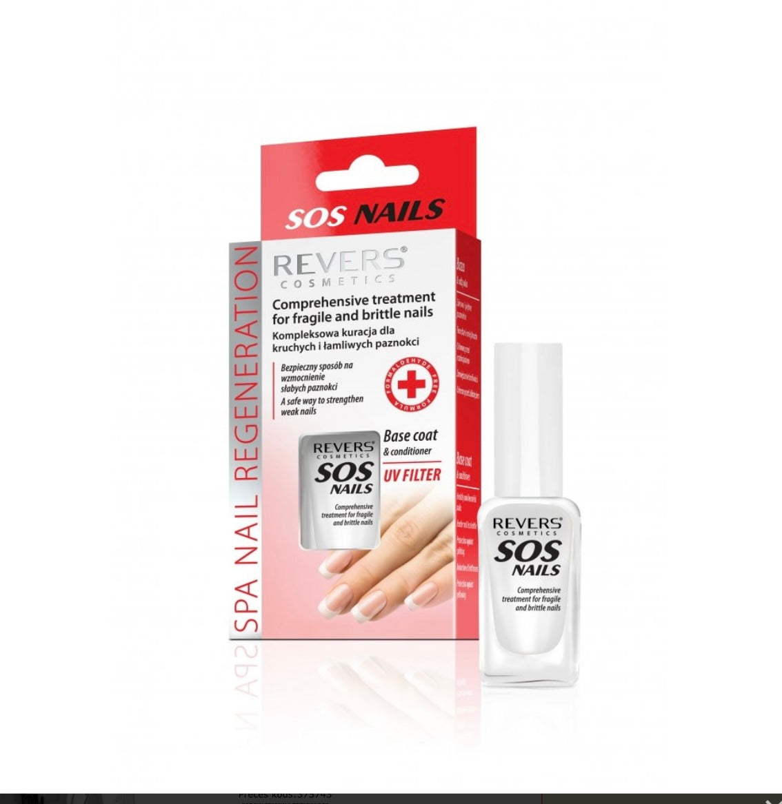 Revers SOS Nails – bāze ar kondicionieri nagiem, 10 ml