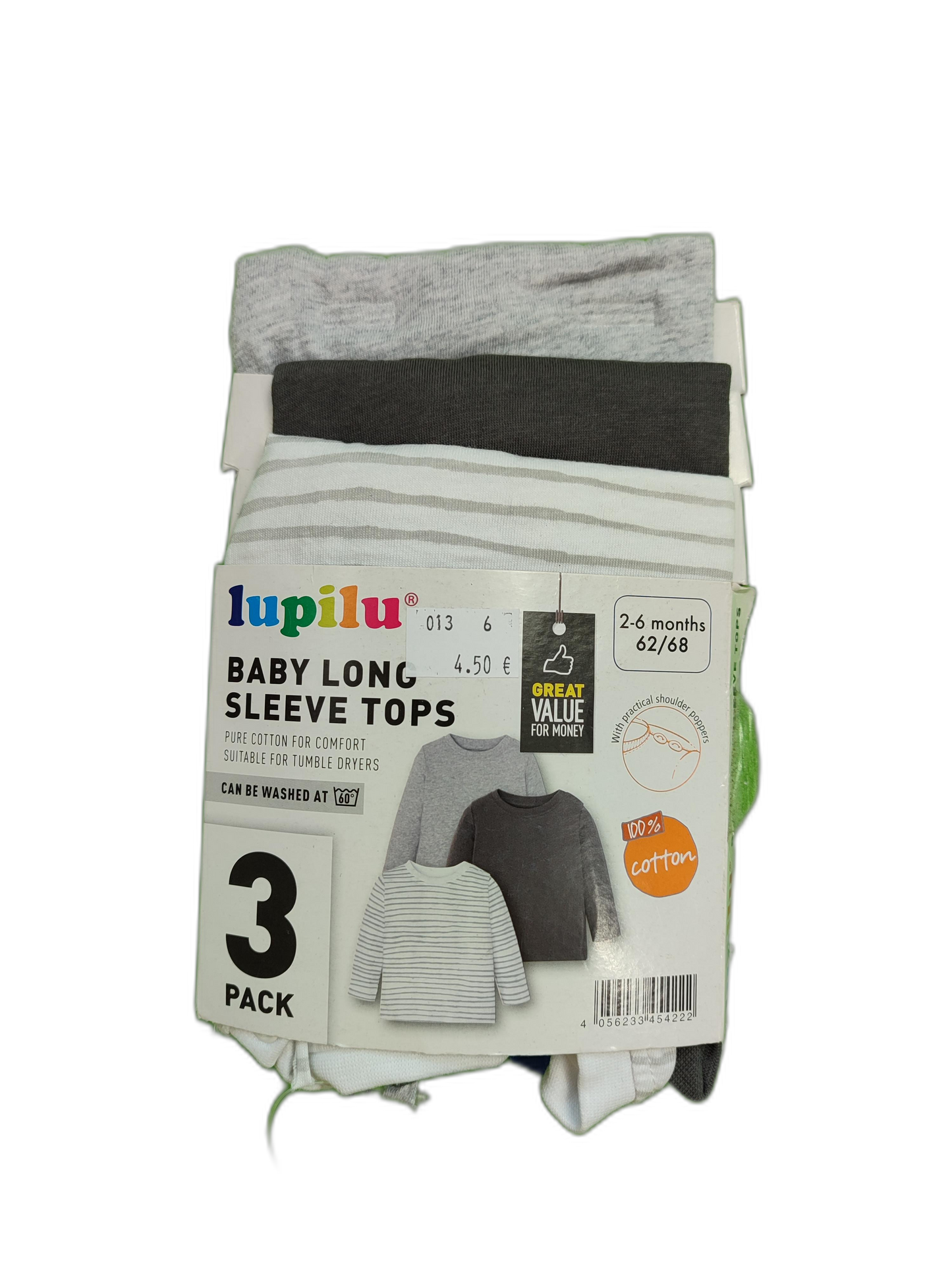 Zēnu krekliņu komplekts 3 ГБ.- Lupilu - 6M - 62-68EU - 3-6M UK