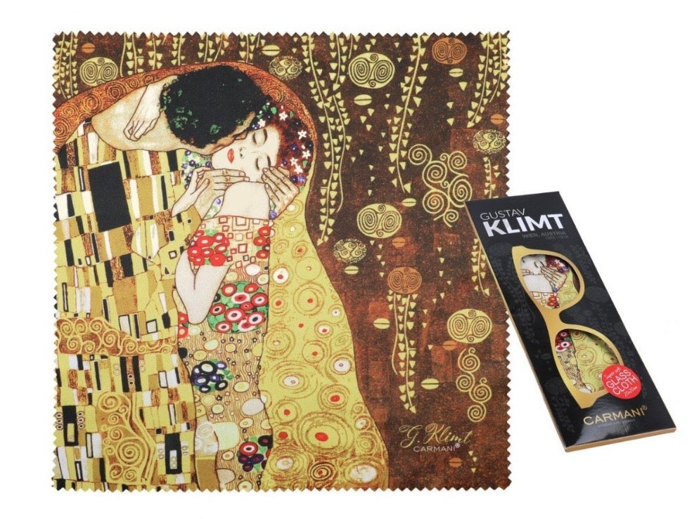Lupatiņa 20x20cm briļļu tīrīšanai G.Klimt Skūpsts