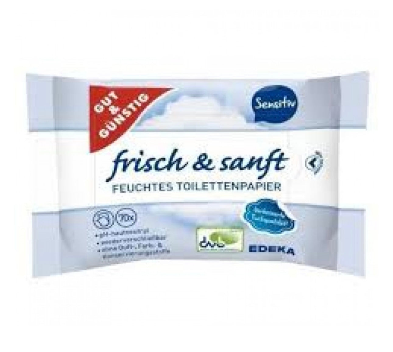 Tualetes mitrās salvetes Sensitiv 70gb