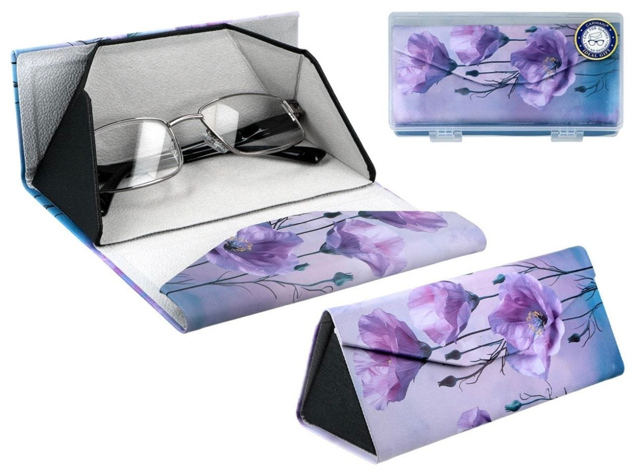 Briļļu futlāris saliekamais Ziedi