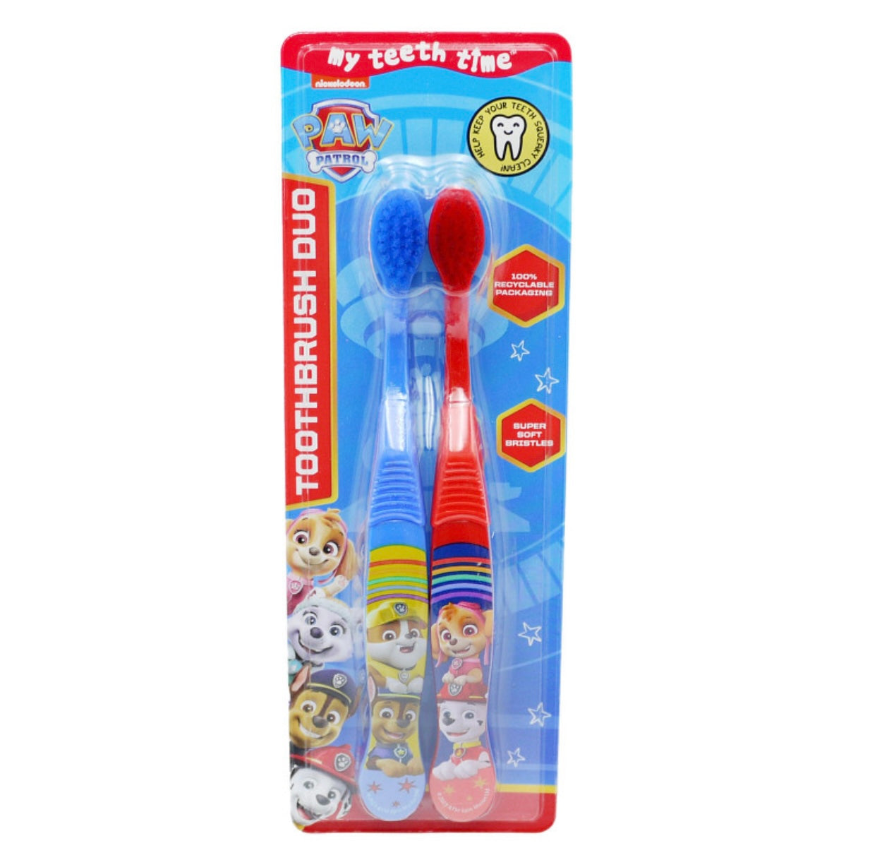 Paw Patrol bērnu zobu birstes, divpaka