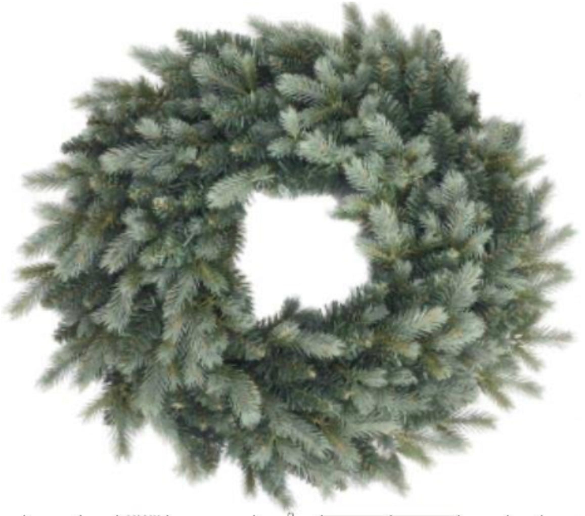 Ziemassvētku Adventes vainags no mākslīgajām skujām, 30 cm