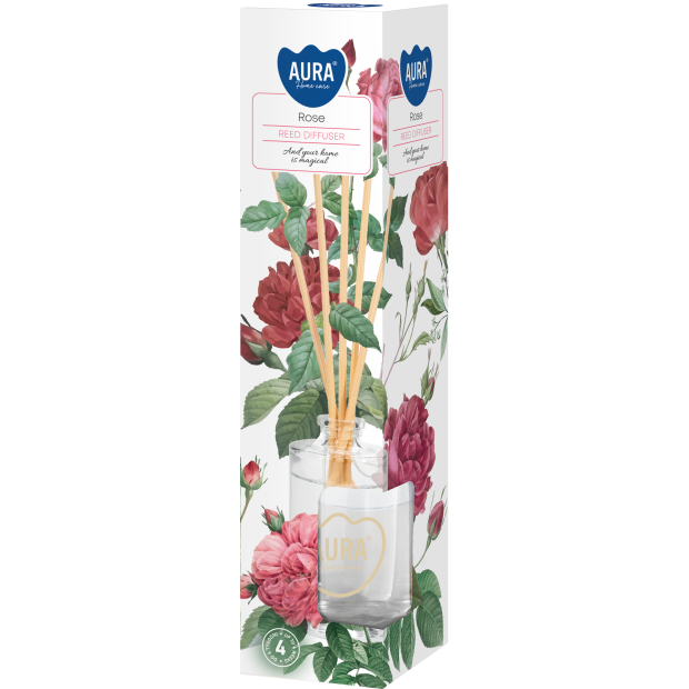 Aromatizētie smaržu kociņi - Aura - Roze - 45ml