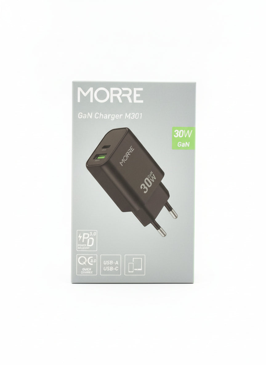 MORRE GaN M301 lādētājs 30W