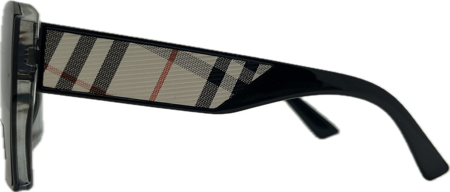 Sieviešu saulesbrilles - Square - Cat.3 UV 400 - TOP - 62 - 14 - 143 - Melna