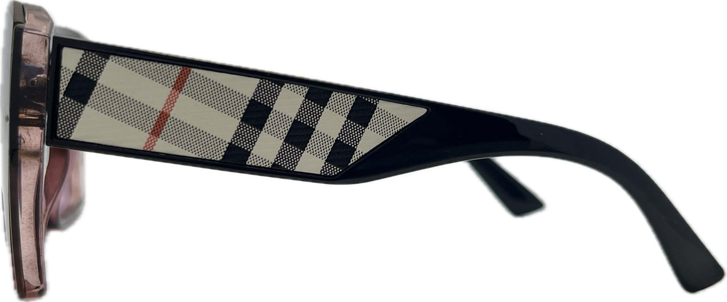 Sieviešu saulesbrilles - Square - Cat.3 UV 400 - TOP - 62 - 14 - 143 - Violeta