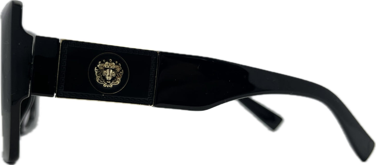 Sieviešu saulesbrilles - Square - Cat.3 UV 400 - TOP - 56 - 17 - 137 - Melna