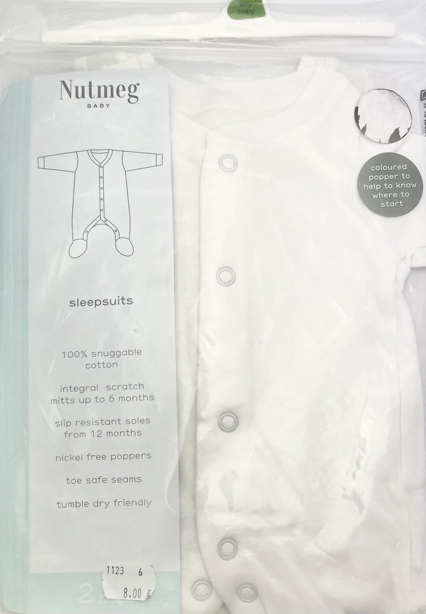 Bērnu pidžama - Nutmeg - Tiny Baby - Komplekts - 2 gb.