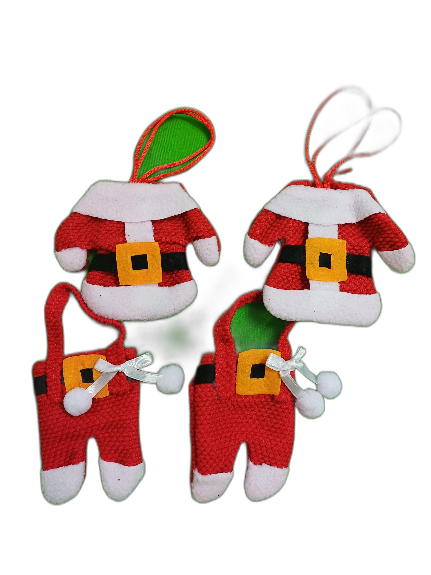 Ziemassvētku dekors - eglīšu rotājumu komplekts 4 gb.- Made in China