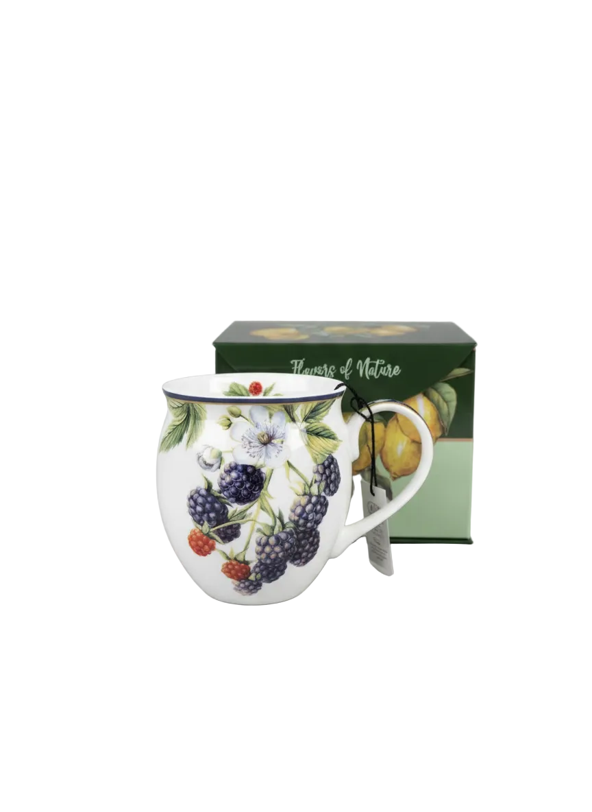 Berry mug with neutral background