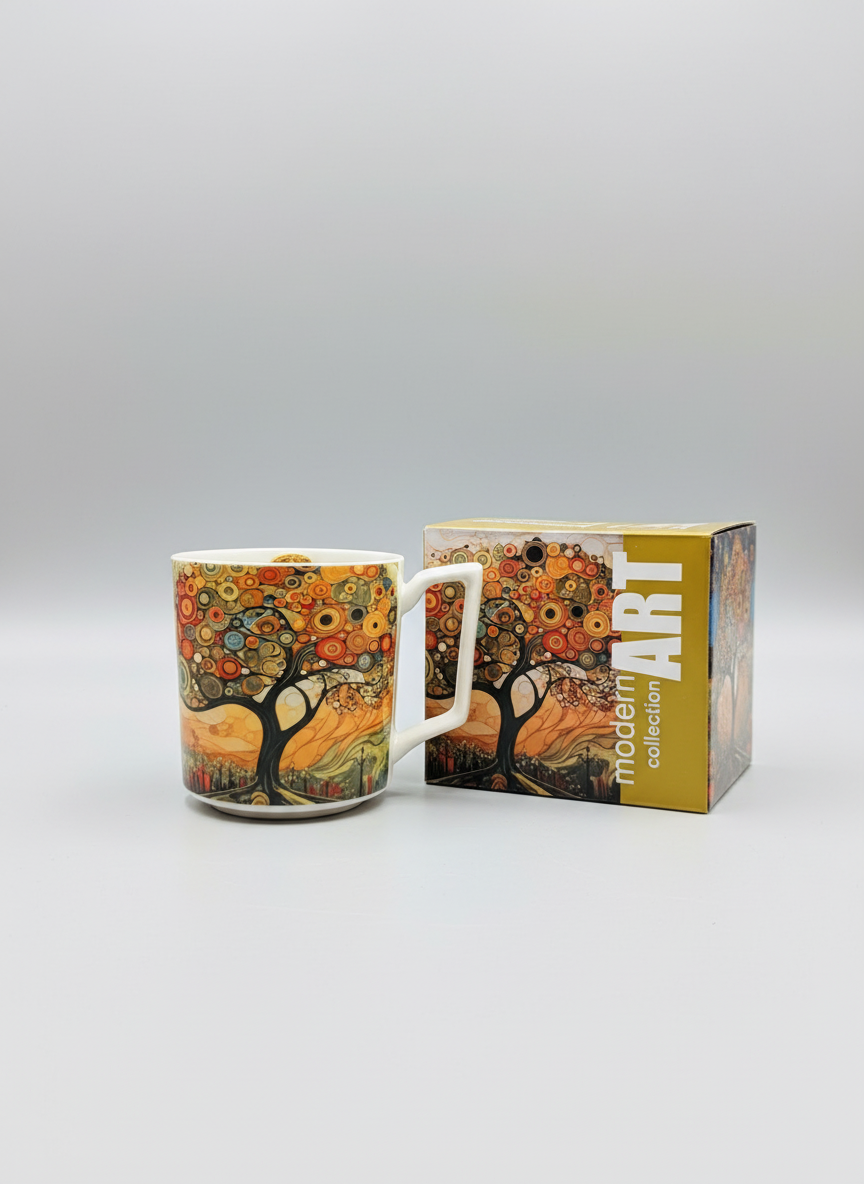 Box and mug product photo