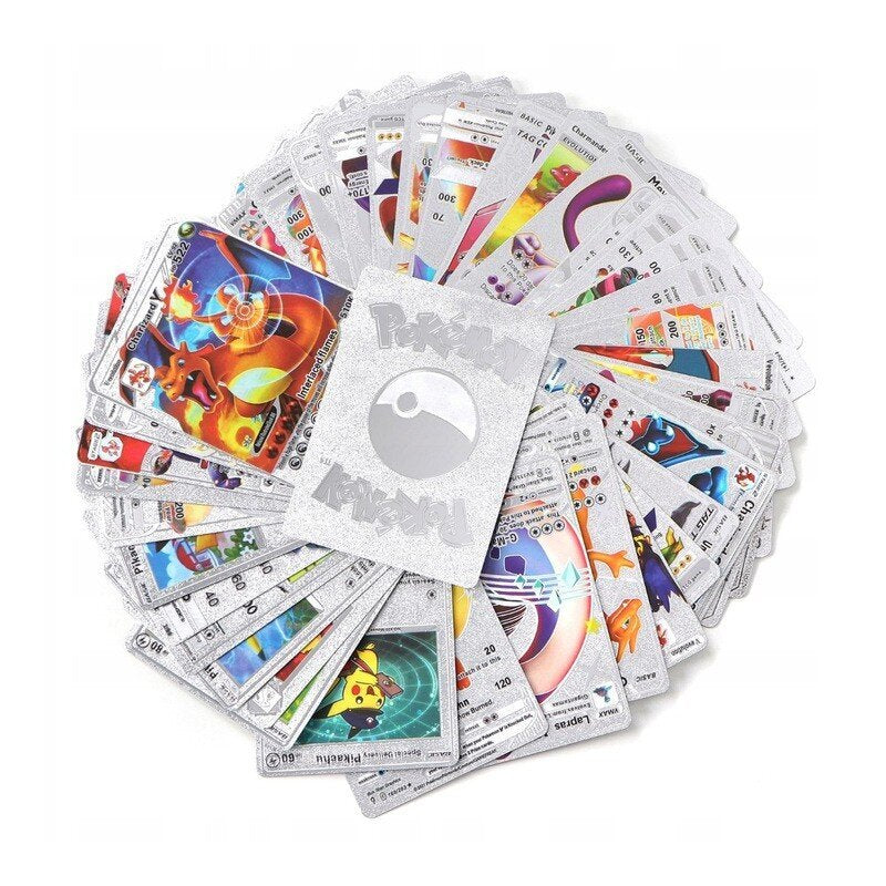 Spēļu Kārtis - Pokemon kārtis Sudraba / Silver - 55 gb