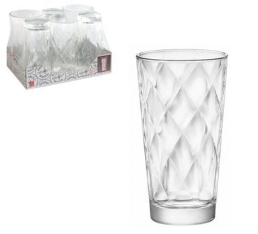 Stikla glāzes 365 ml 6 gab