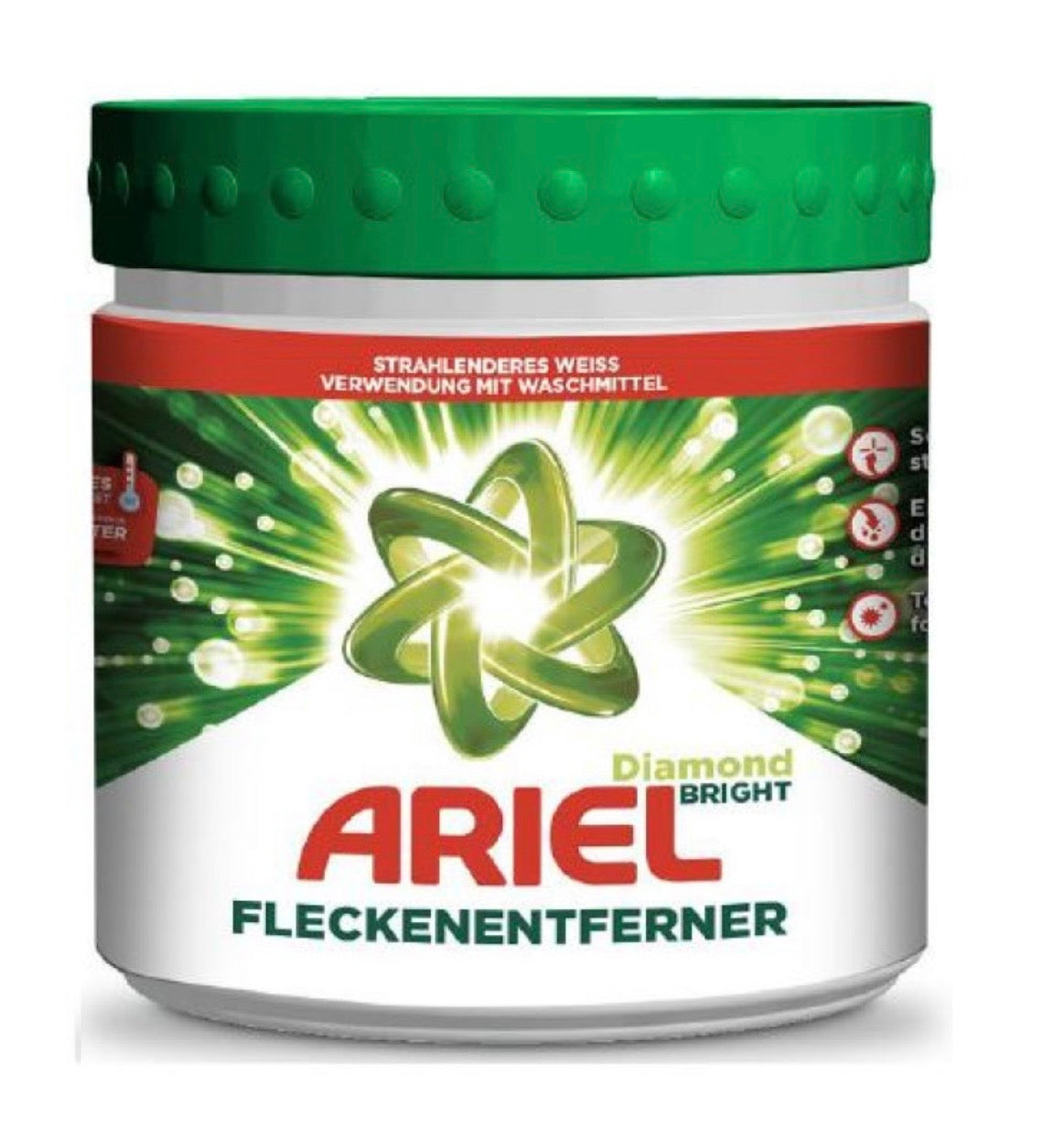Ariel traipu tīrīšanas līdzeklis baltai veļai Diamond Bright 500g