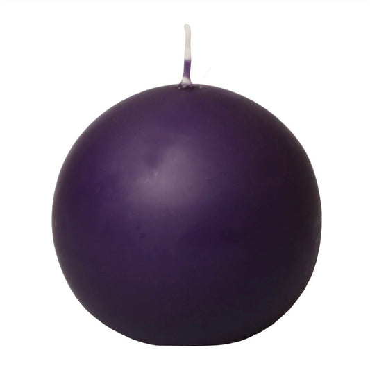 Lodes formas svece, lillā, Ø8 cm, 15h