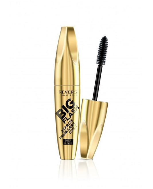 Revers Big Flash skropstu tuša 12 ml-dziļi melna, kuplinoša un noturīga formula