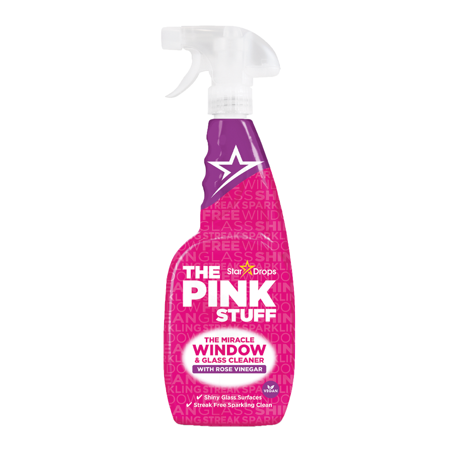 The Pink Stuff - logu un stiklu tīrīšanas līdzeklis ar rožu etiķi - 750ml