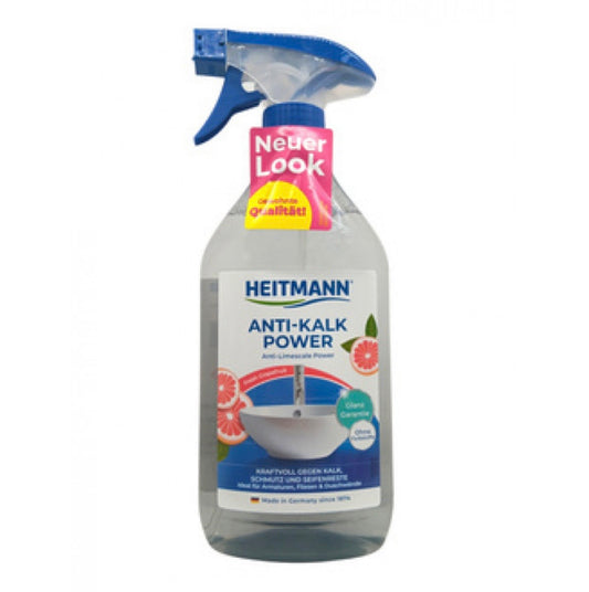Heitmann Anti-Kalk Power Spray 500 ml – pretkaļķa līdzeklis ar greipfrūta aromātu