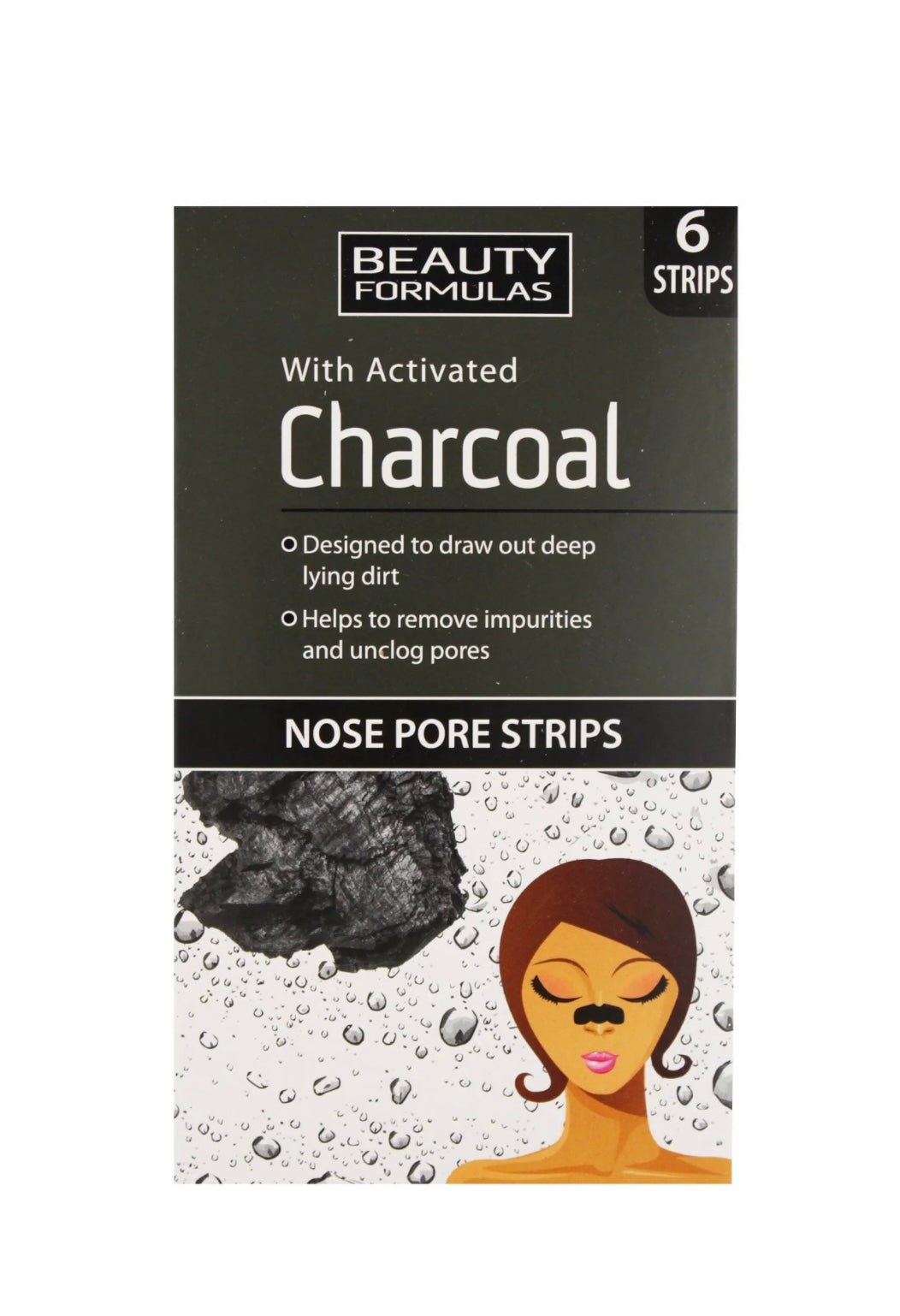 Ar aktīvo ogli deguna poru attīroši plāksteri 6 gab