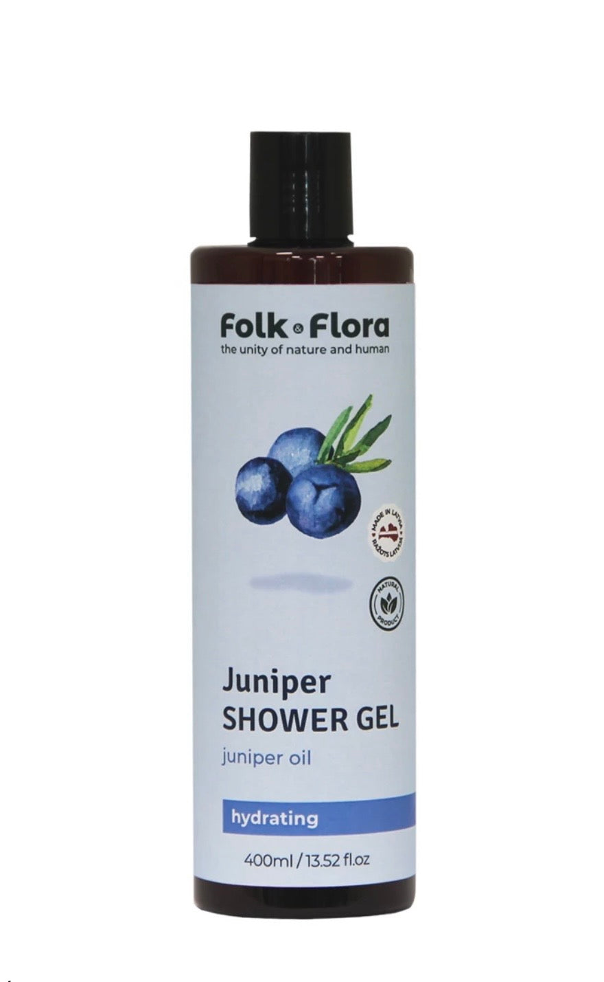 Folk Flora Kadiķa mitrinoša dušas želeja, 400 ml