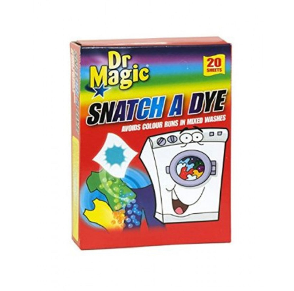 Dr. Magic Snatch A Dye veļas krāsu aizsardzības loksnes, 20 gab