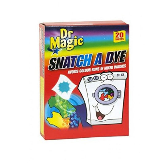 Dr. Magic Snatch A Dye veļas krāsu aizsardzības loksnes, 20 gab