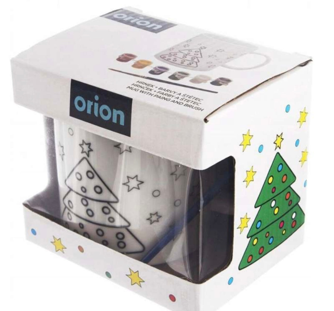 Krūze ar krāsām “Ziemassvētku eglīte” 350 ml