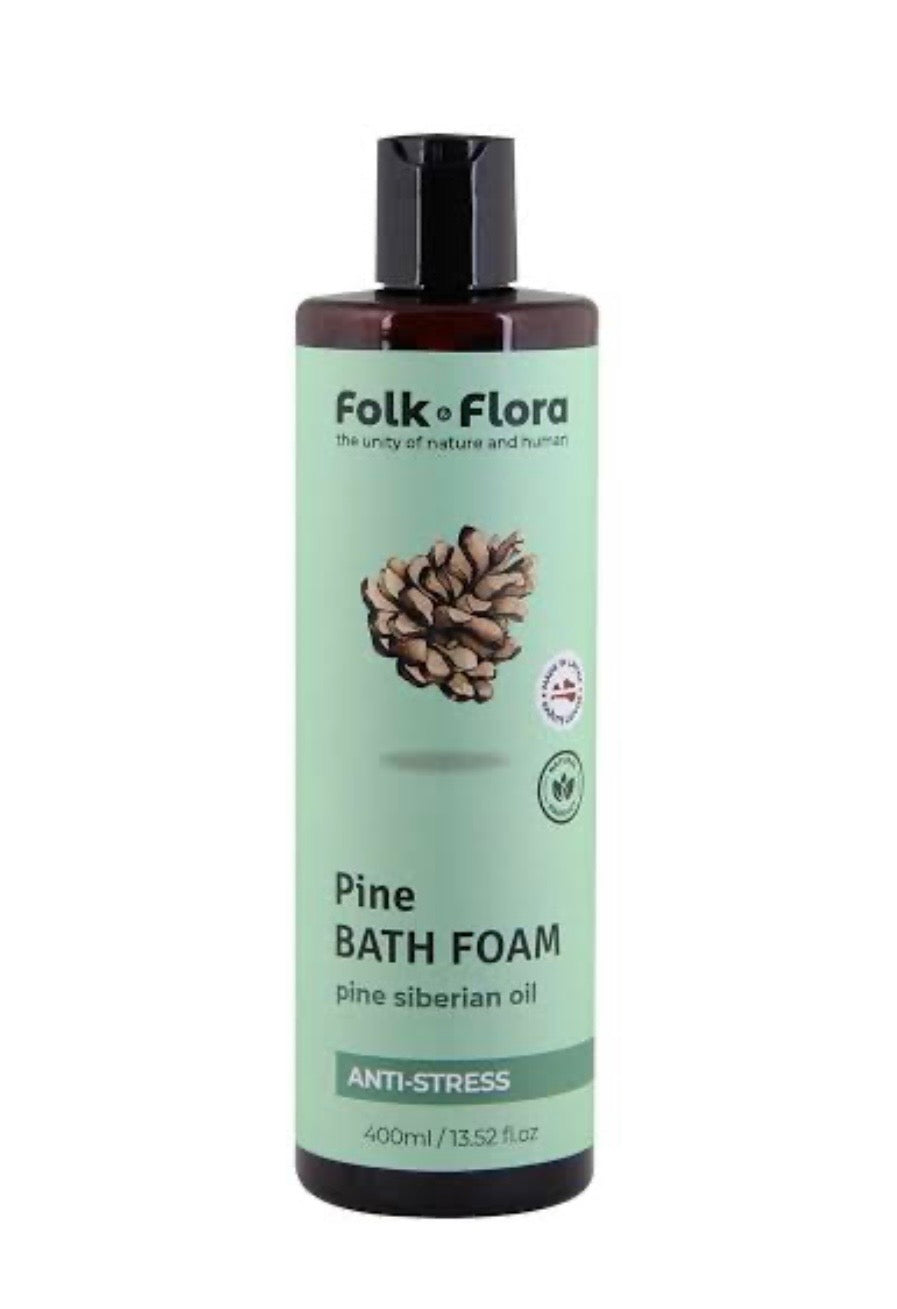 Folk Flora Priedes aromāta Antistress vannas putas 400 ml