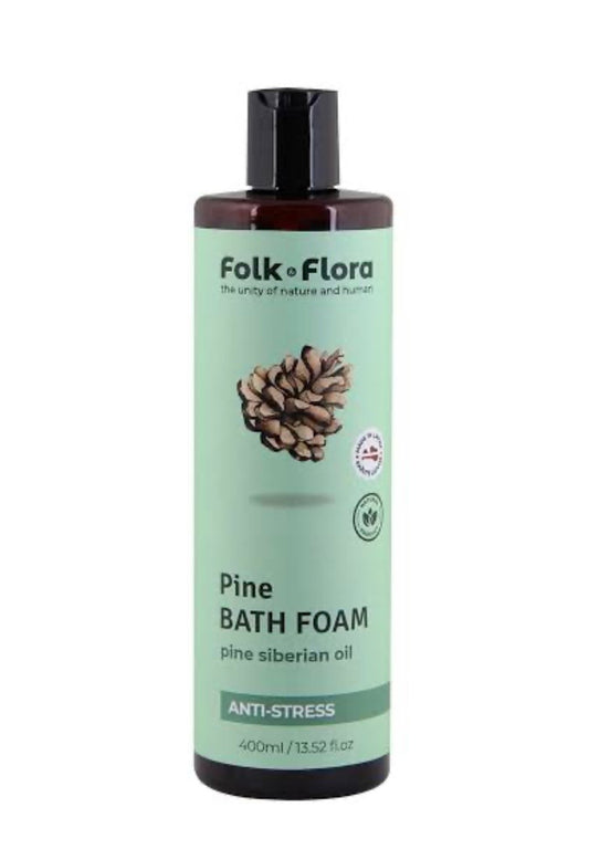 Folk Flora Priedes aromāta Antistress vannas putas 400 ml