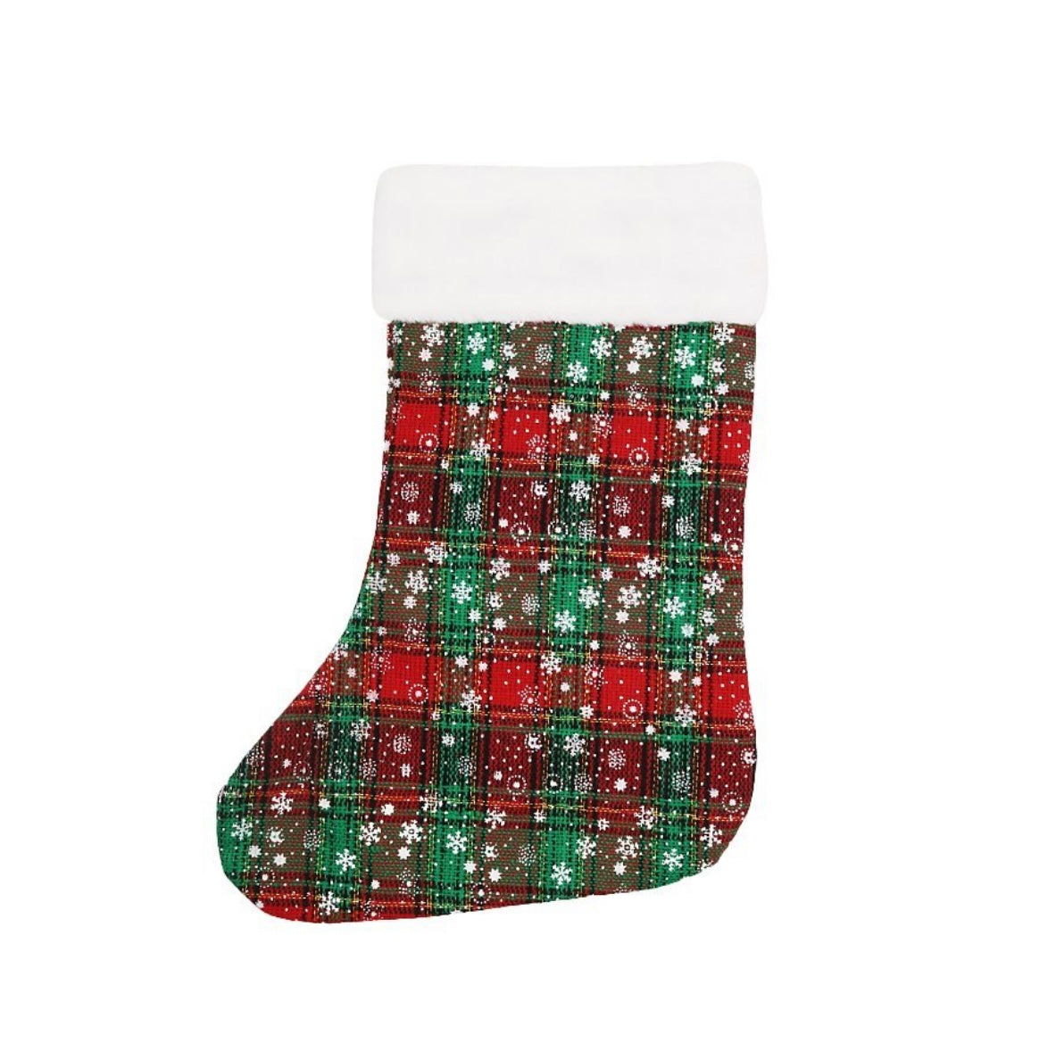 Ziemassvētku zeķe 16x35cm, zaļgana