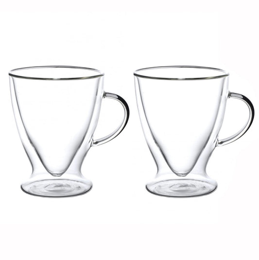 Dubultstikla termokrūzes 300 ml, 2 gab – ideālas karstiem un aukstiem dzērieniem