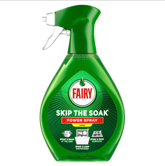 Fairy Skip The Soak Power Spray Lemon virtuves un trauku tīrīšanas līdzeklis 650 ml