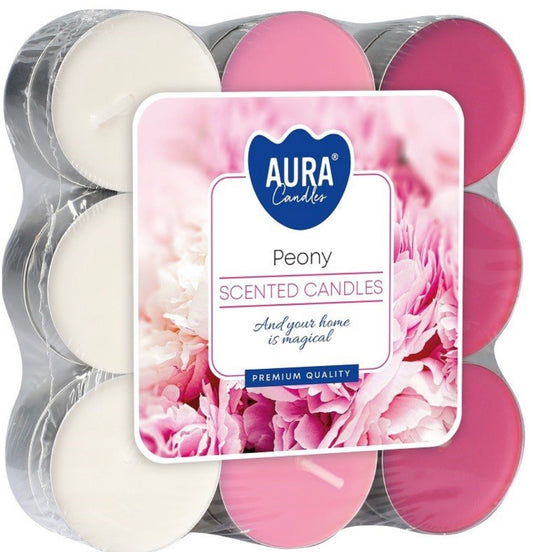 Aromātiskās tējas sveces “Peony” 18 gab., 4 h