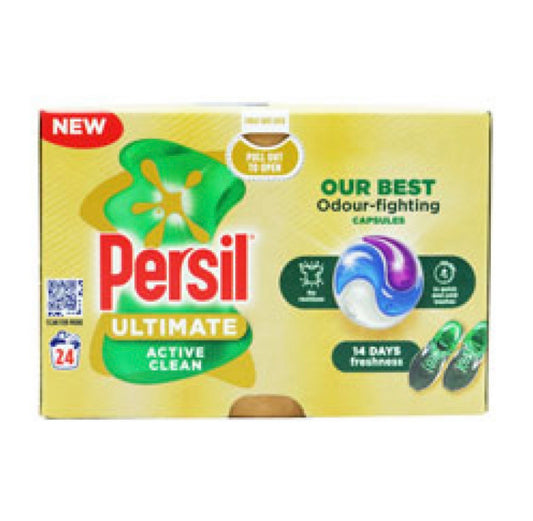 PERSIL Ultimate Active Clean veļas mazgāšanas kapsulas 24 gb