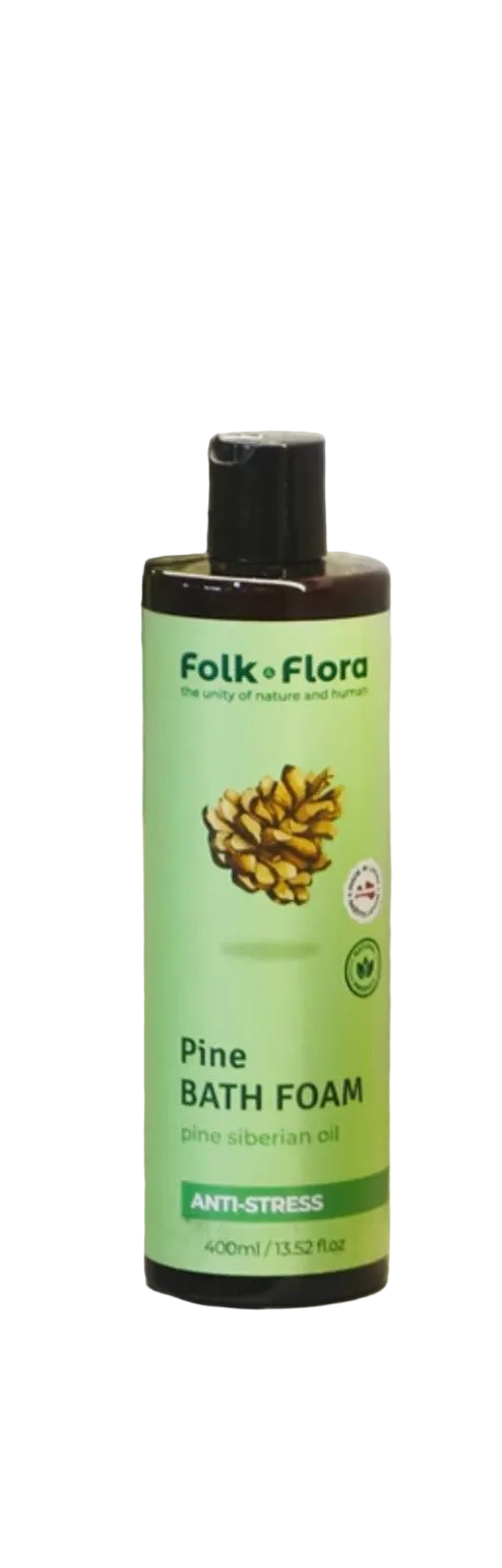 Folk Flora Priedes aromāta Antistress vannas putas 400 ml