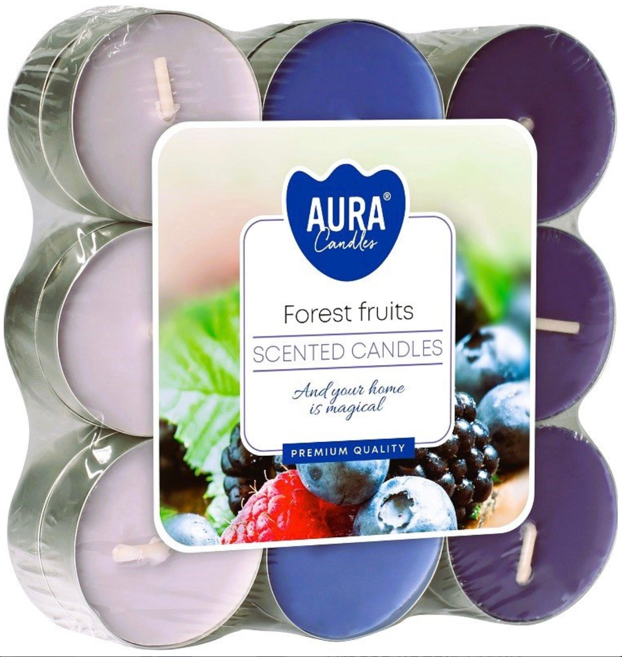 Aromātiskās tējas sveces “Forest fruits” 18 gab., 4 h