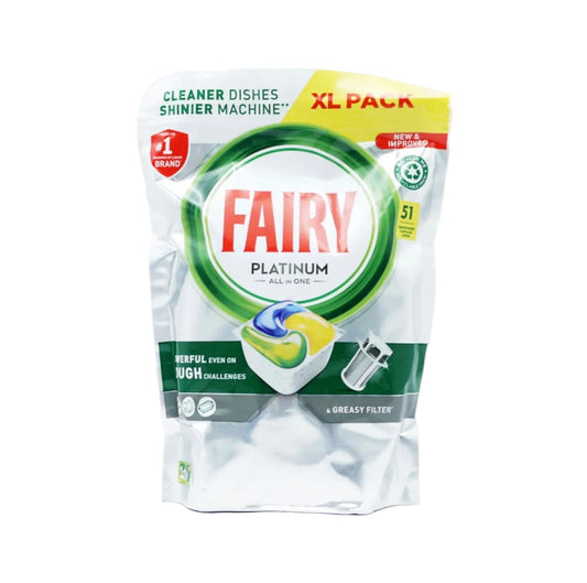 Fairy Platinum Lemon trauku mazgāšanas kapsulas, 51 gab